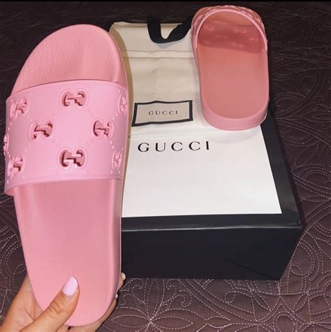 pink and red gucci slides|Gucci slides pink price.